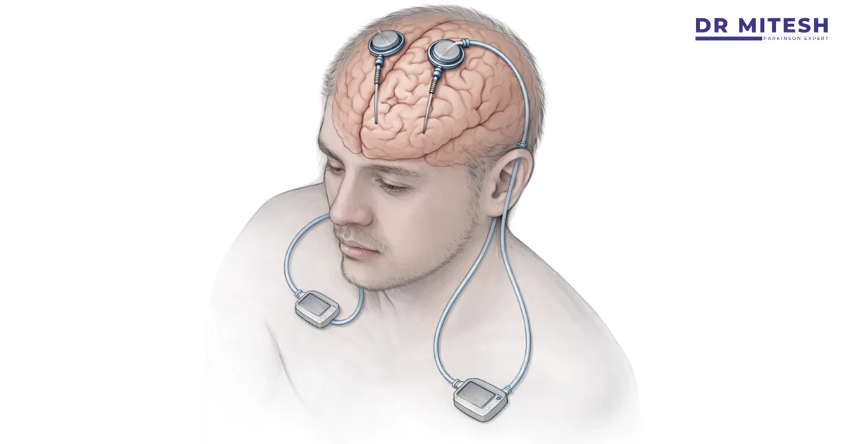 Deep brain stimulation procedure shown in a patient to understand whether DBS is a cure for Parkinson’s